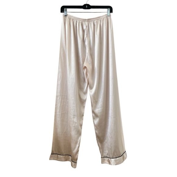 Blush Pink Satin Pajama Set Women’s Large Button Down Top & Pants - Picture 7 of 15